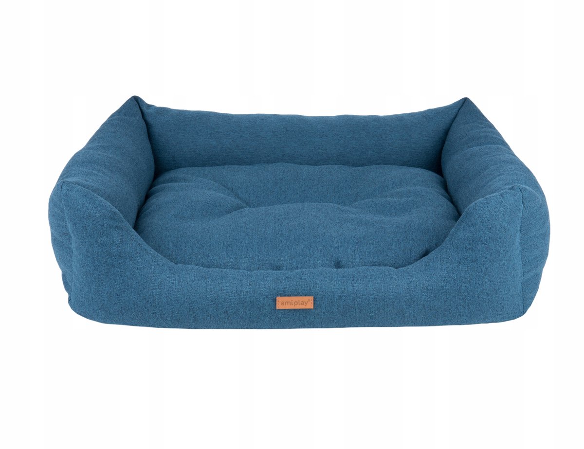 Amiplay Montana Sofa M Hondenkussen Blauw - Comfortabel en duurzaam