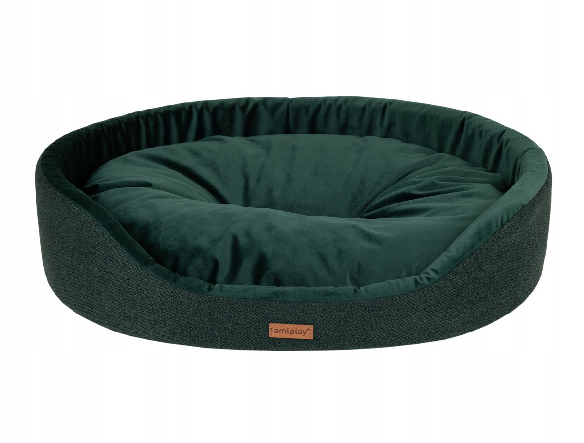 Amiplay Siena M Hondenkussen Ovaal Groen - Comfortabel & Duurzaam