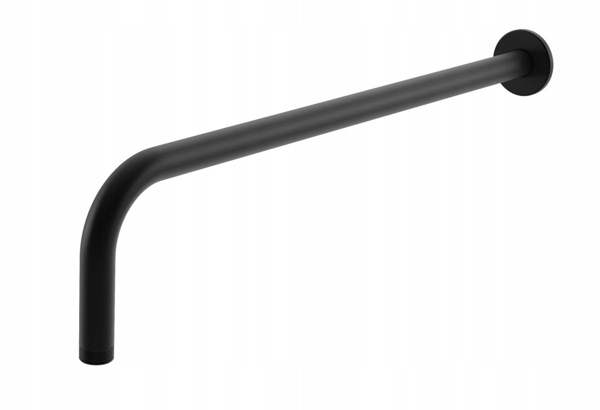 Kohlman Axel Douchearm Zwart Mat - Wandmontage Messing 44cm