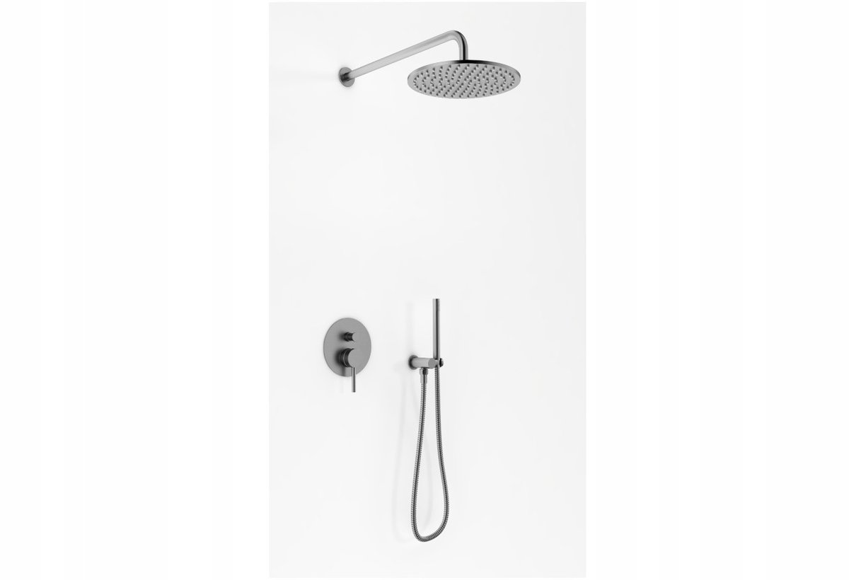 Kohlman AXEL GRAY QW210AGR25 Inbouw Doucheset - Mat Zwart