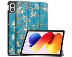 Coverup Tablethoes geschikt voor Xiaomi Redmi Pad 2 Pro Hoesje - Tri-Fold Book Case met Wake/Sleep - Bloesem