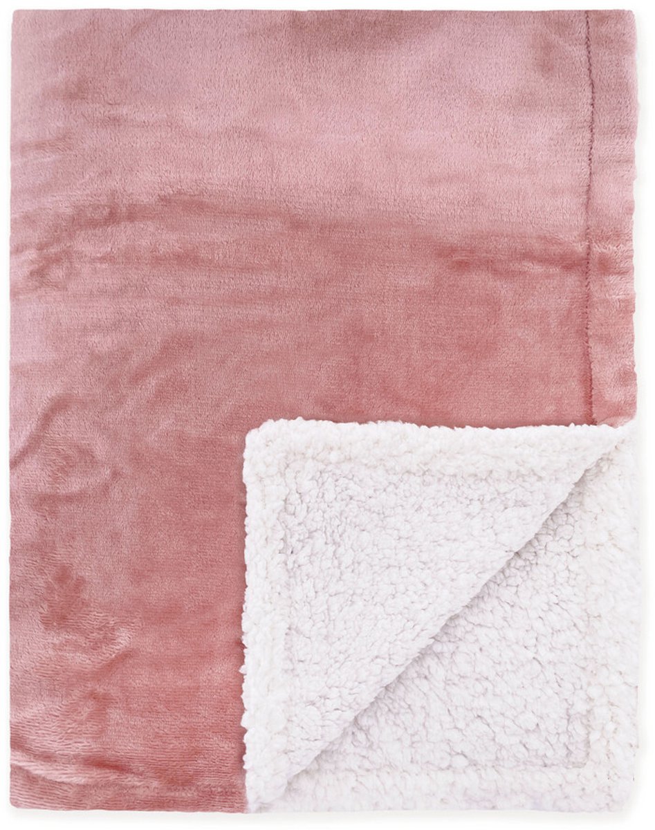 Byrklund Plaid Snowy Hug - 150x200 - 100% Polyester - Oud Roze