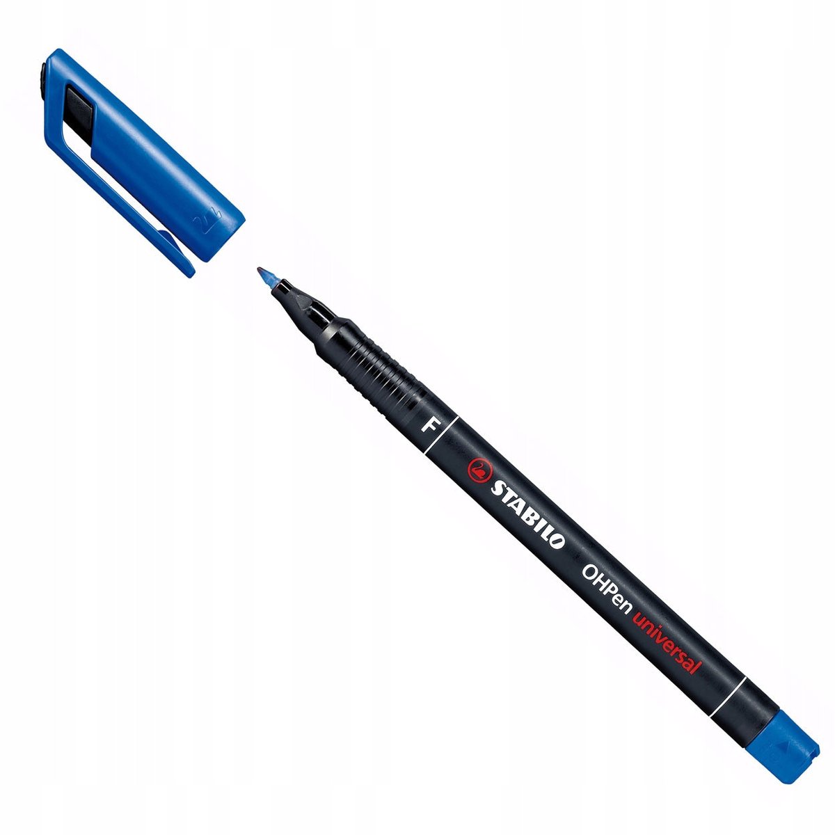 STABILO Permanent Marker M Blauw - Schrijft op Vrijwel Elke Gladde Oppervlakte