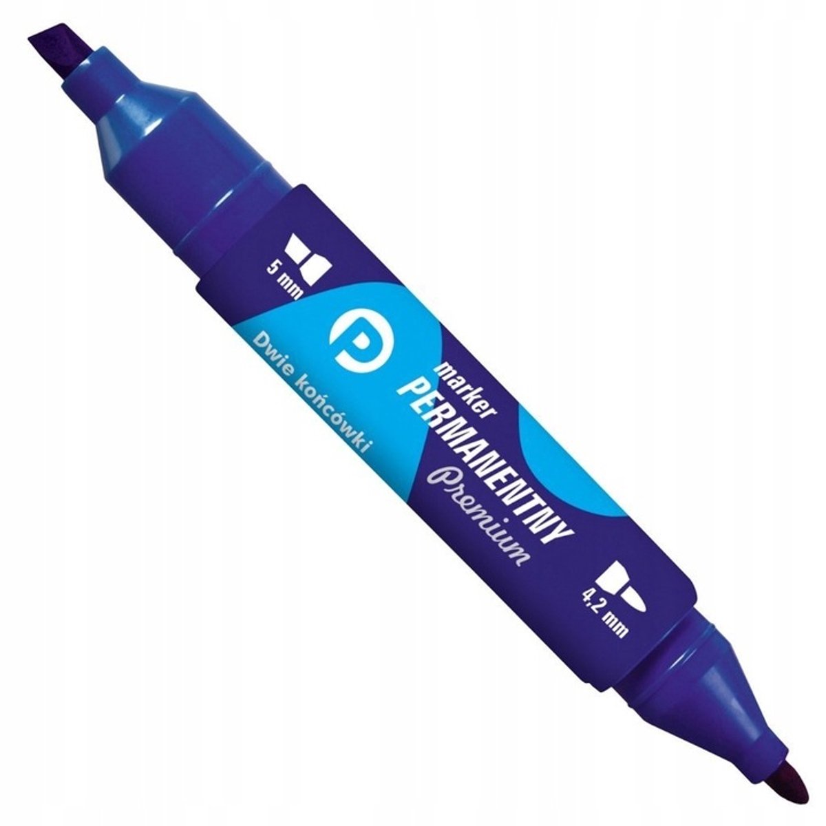 TETIS Dubbelzijdige Permanente Marker, Blauw, 1 Stuk
