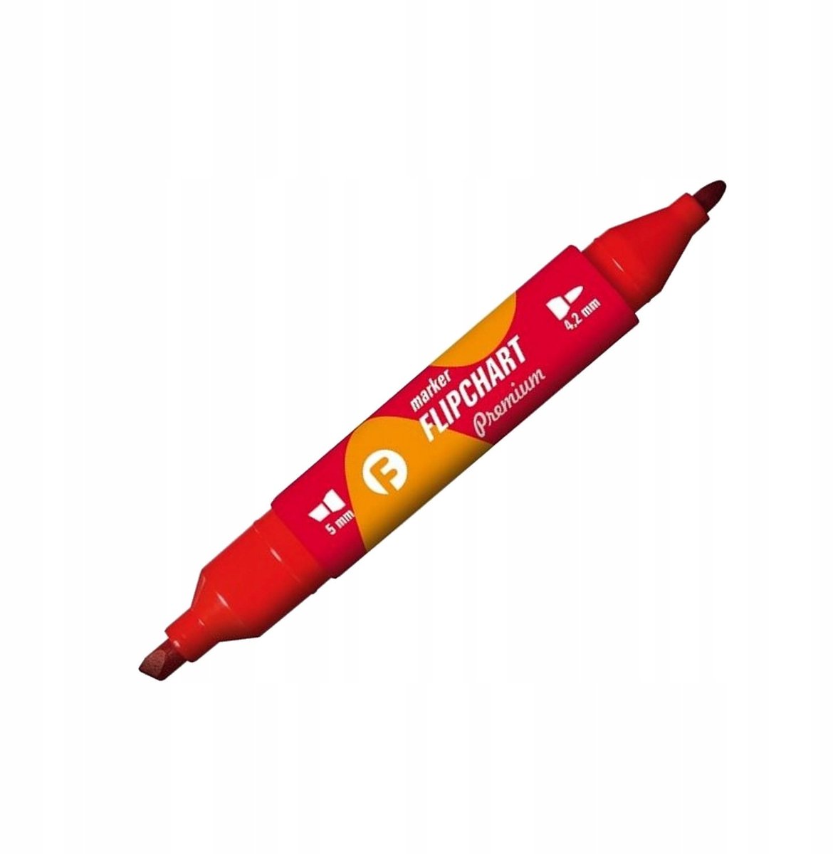 TETIS Flipchart Marker Rood - Dubbelzijdig, Permanent, 4.2/5mm Lijn