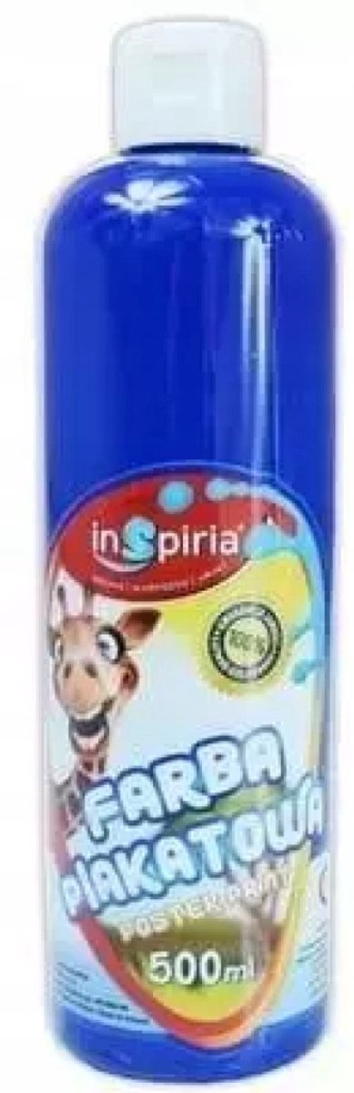 InSpiria Plakkaatverf Donkerblauw 500ml