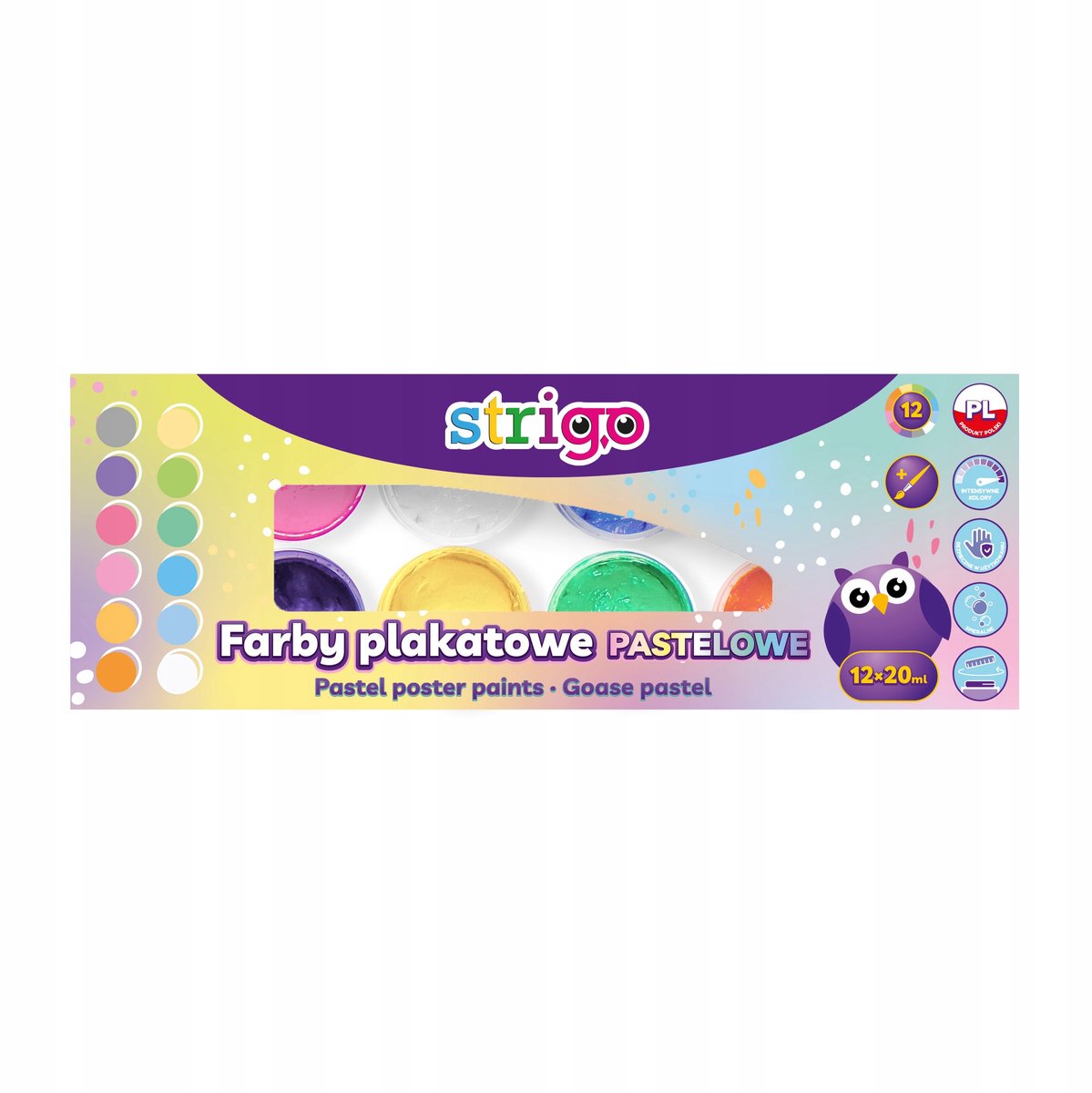 Strigo Posterverf Pastel 20ml 8 Kleuren