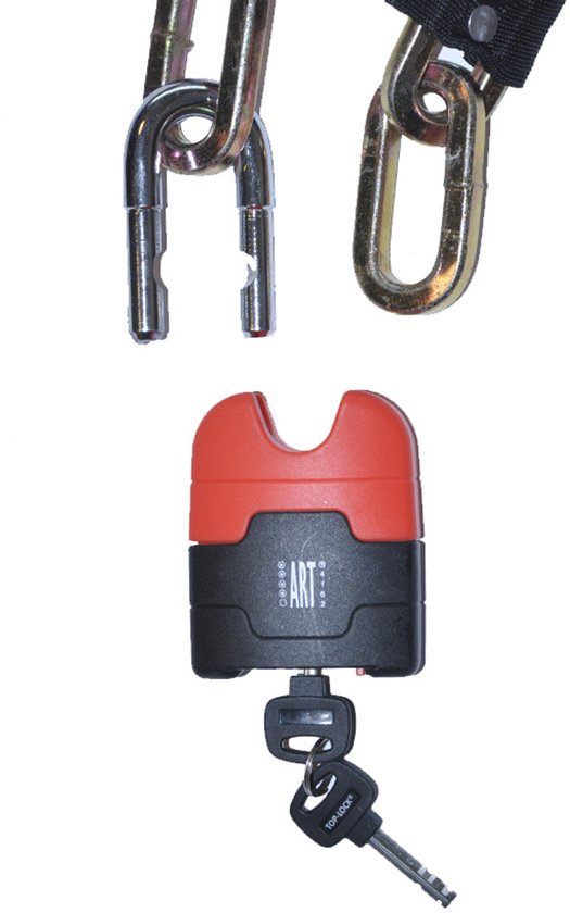 Top Lock Hangslot ART-4 MBT 4162 zwart/rood van Top Lock — afbeelding 4