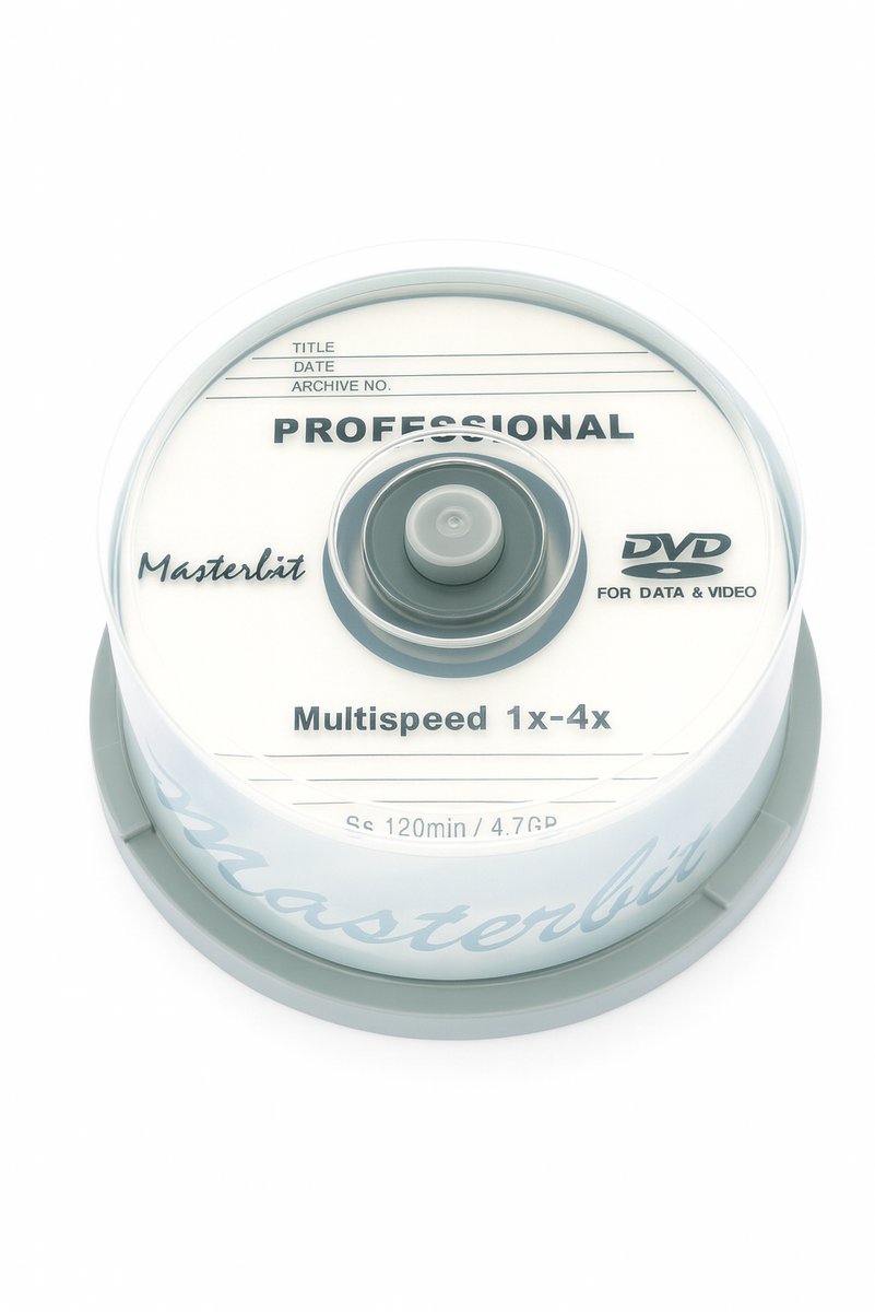 Masterbit - DVD-R Multispeed Schijf - 4.7 GB - 1x-4x - 120 min