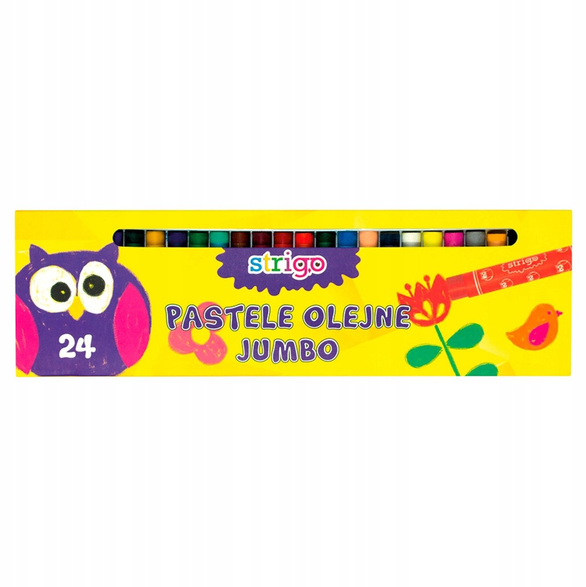 Strigo Jumbo olieverf Krijtjes - 24 Levendige Kleuren