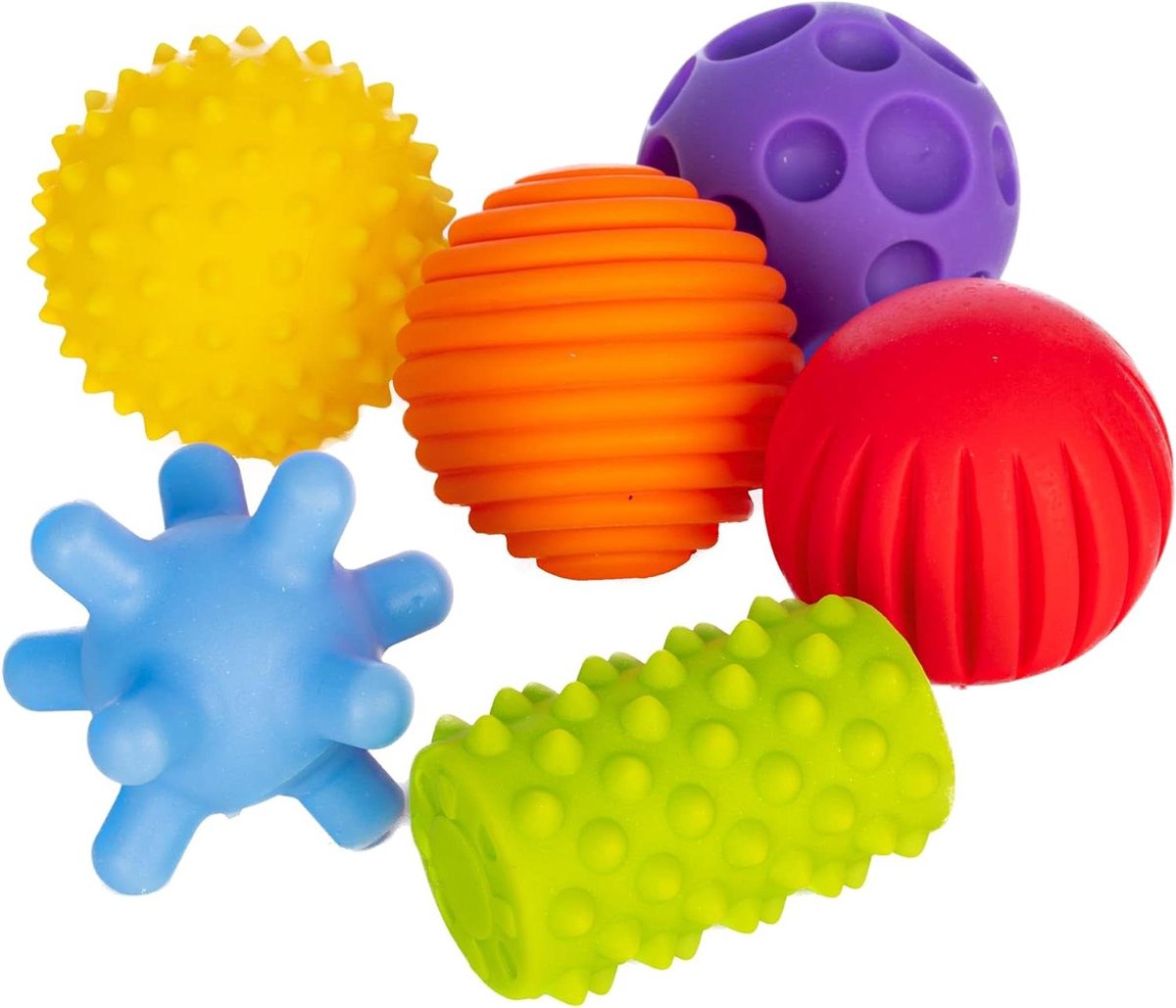 Provento - Sensory ballen voor baby's vanaf 0 tot 8 maanden, grijpbal, motoriekspeelgoed, massageballen, Pekip speelgoed.