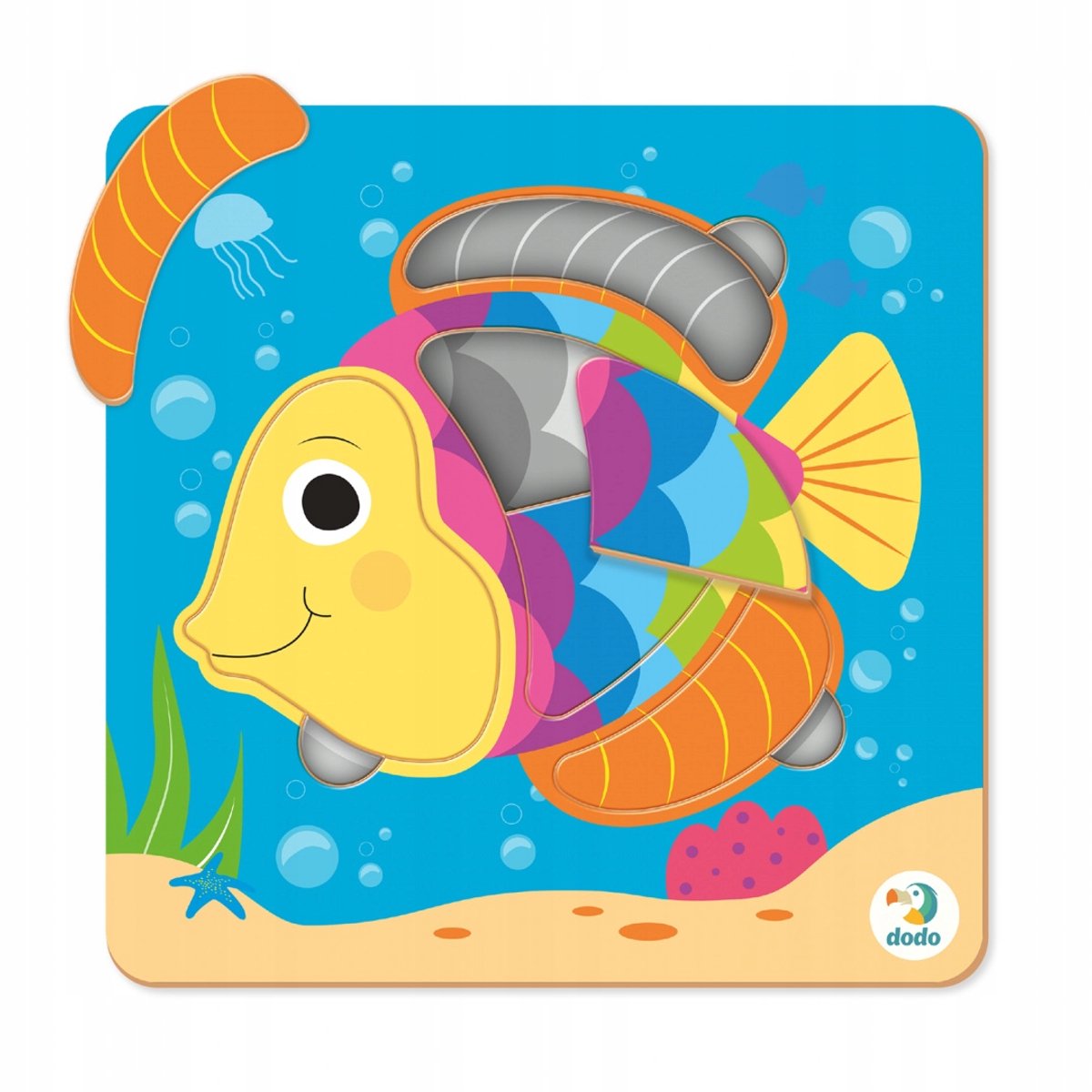 Dodo Minipuzzelsorteerder 5 stukjes Vis 243029