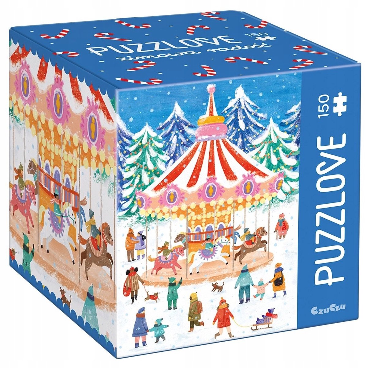 CzuCzu Puzzlove Winterpret 150 Stukjes Puzzel