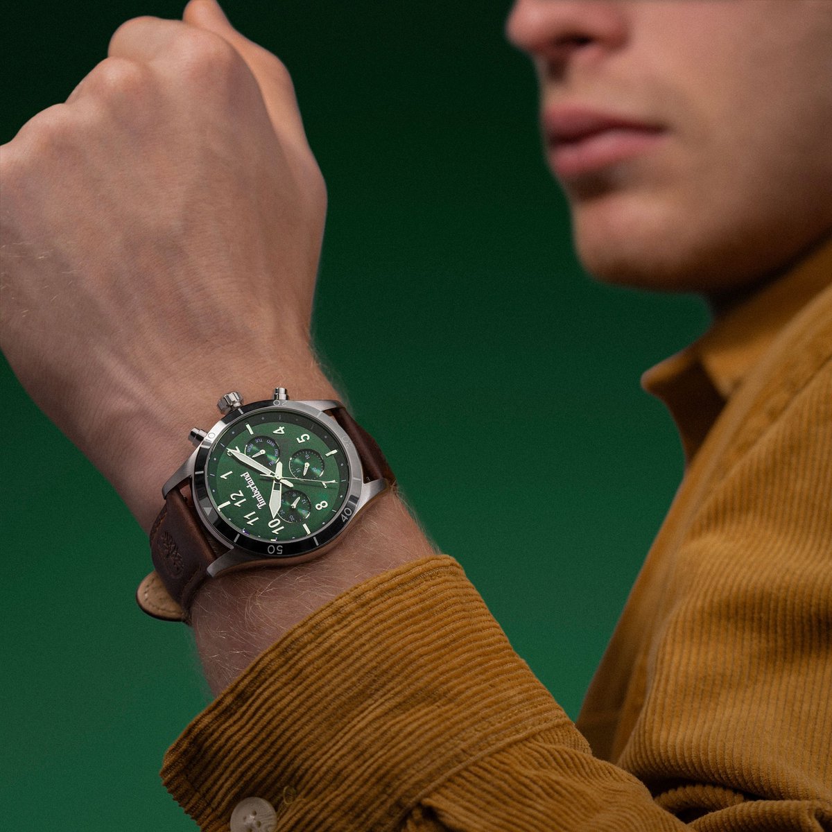 Horloge Ashmont Green - Brown