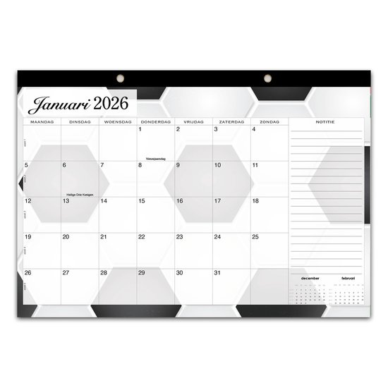 A-Journal 18 Maanden Familieplanner 2025-2026 – Flow pink