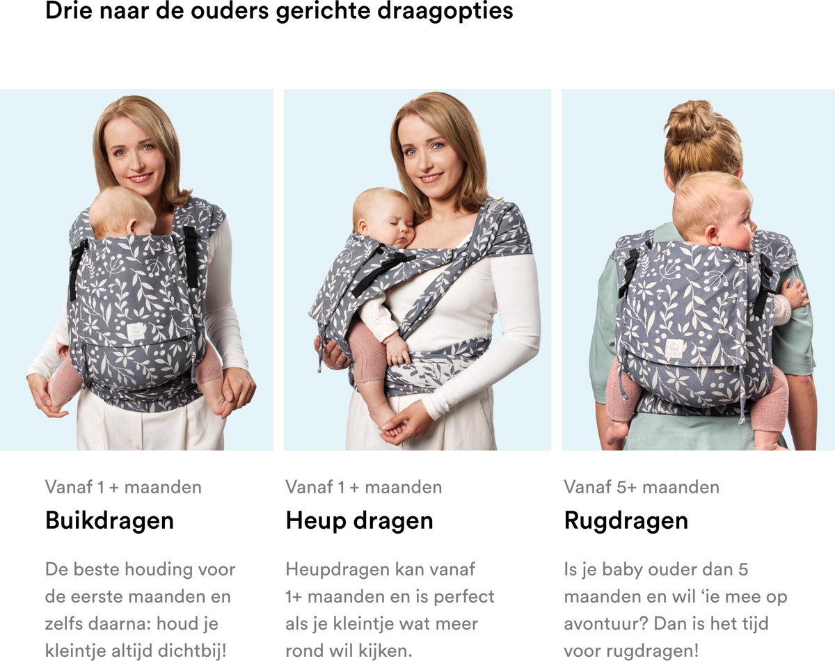Stokke Limas Carrier Plus, Terracotta - Versie 2023 (OCS) - Babydrager met halve gesp - Drie draagopties - Veilig voor baby's van 1 maand/ 4 kg tot 18 kg – foto 5