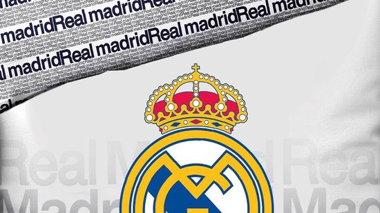 Real Madrid C.F. Dekbedovertrek - Eenpersoons - 140x200 cm - Wit van Merkloos — afbeelding 2