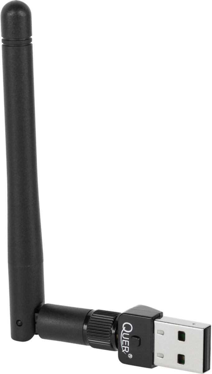 Rebel WiFi Adapter USB - 2.4Ghz - 150Mbps - USB 2.0 - KOM0640 - Zwart