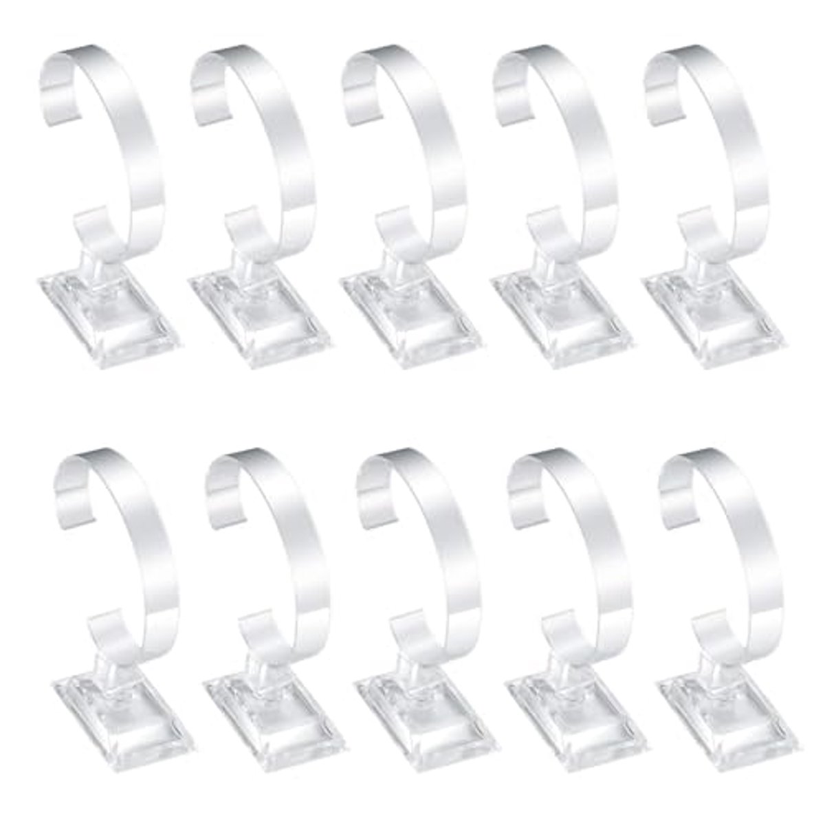 Transparante Horlogestandaarden - Set van 10 Stuks, Acryl, Geschikt voor Horloges en Armbanden, Sieradenpresentatie