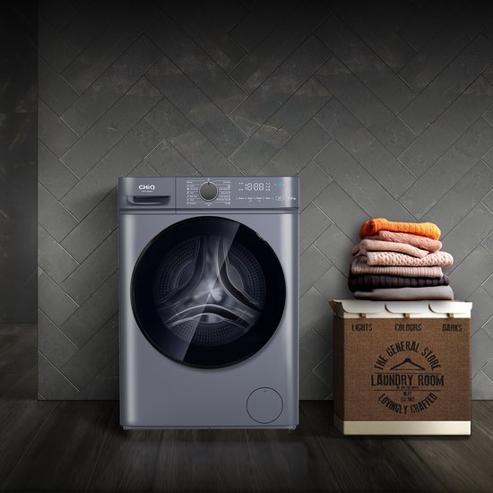 CHiQ CW07123863AX - Wasmachine - 7 KG - Space Pro - 16 programma's - AI Smart - Stoomwassen & Quick Wash - 12 jaar garantie op motor - Energieklasse A - 2025 Nieuw