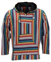 Siesta Baja Hoodie - Mexicaanse Jerga Hippie Festival Jumper met capuchon voor heren en dames (Paars en lavendel, M