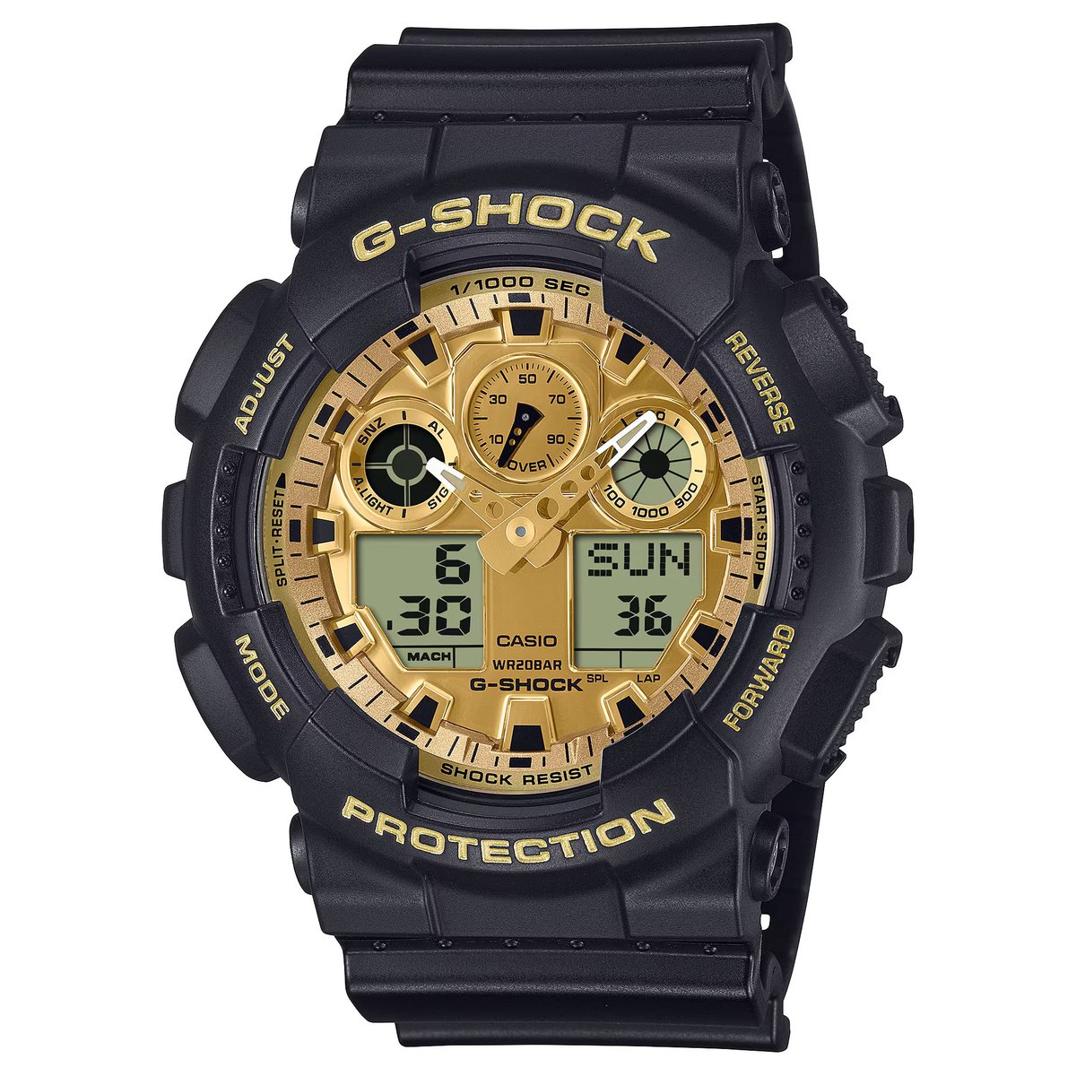 G-Shock GA-100GGB-1A9ER Classic Heren Horloge