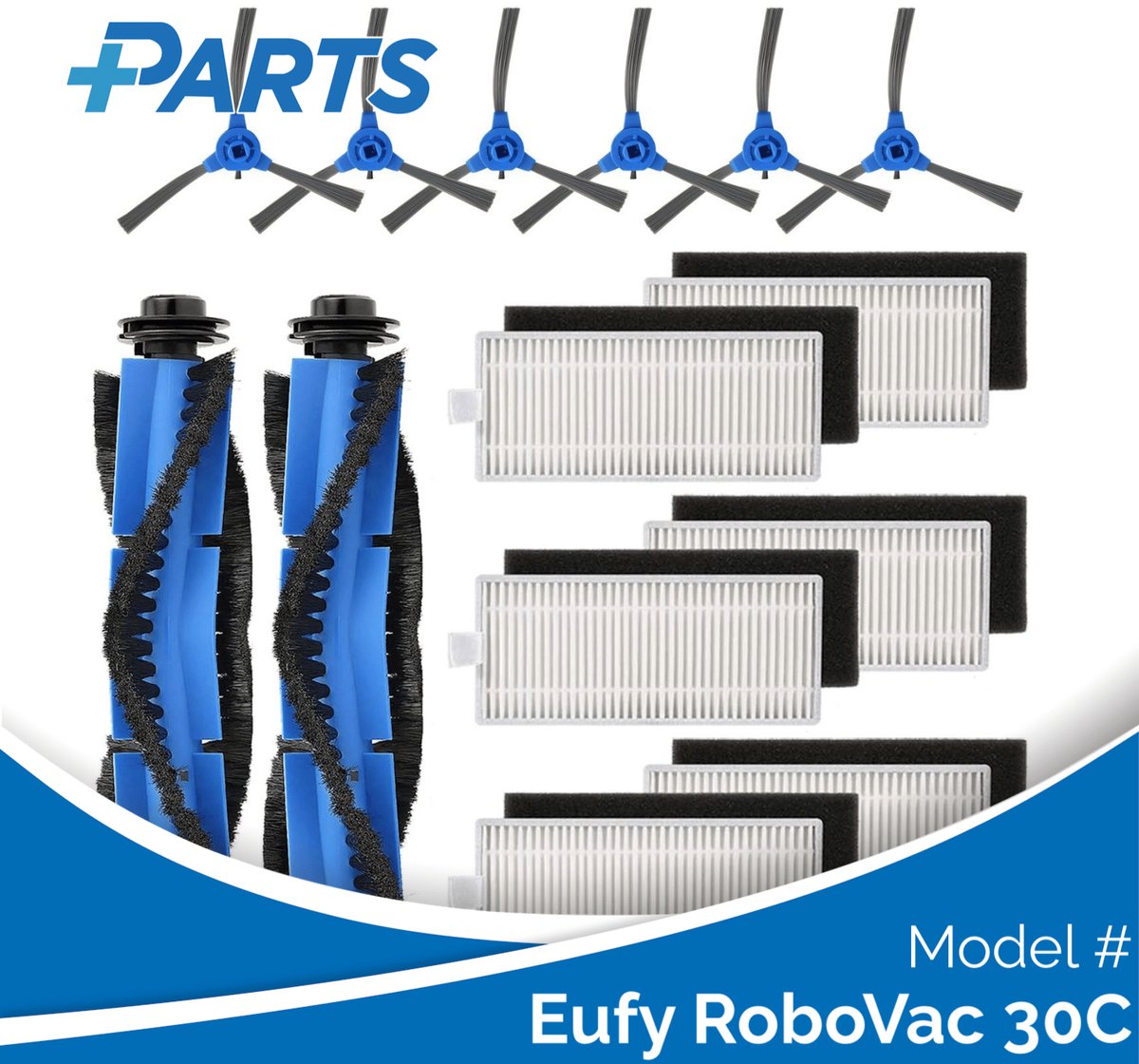 Eufy RoboVac 30C Onderhoudsset (Plus.Parts® alternatief voor T29090N1)