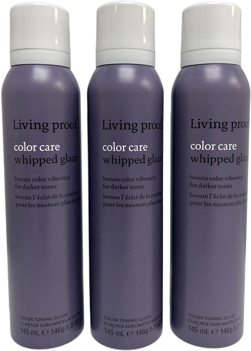3 bussen Living Proof Color Care Whipped Glaze for Darker Toners á 145 ml