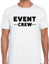 Event crew tekst t-shirt wit heren - evenementen staff / personeel shirt M