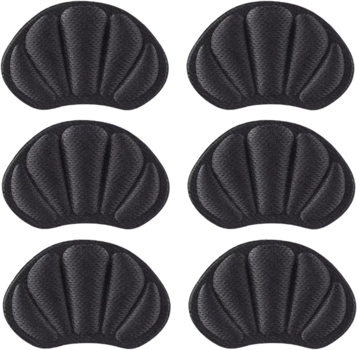 Hielbeschermers - Schoen Verkleiner - Hielkussentjes voor Schoenen - Hielkussens - Hakbeschermers - 6 Stuks - Zwart