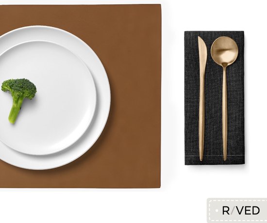 Sets de Napperons Raved Vera - Set de 6 pièces - Grès - Plastique - Table à manger - Sous-couche - Hydrofuge