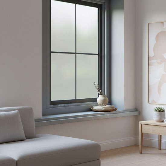 Homewell Sun Protection Static HR++ Window Film Anti-View Mat - Auto-adhésif et Isolant - 90x300