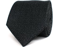 TRESANTI | FABBRO | Zijden stropdas met lurex motief | zwart