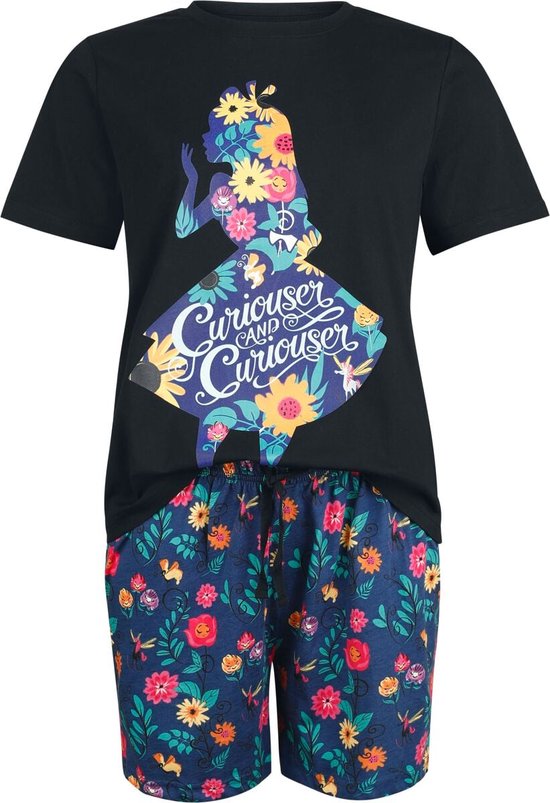 Alice in Wonderland Curiouser Pyjama meerkleurig Katoen -