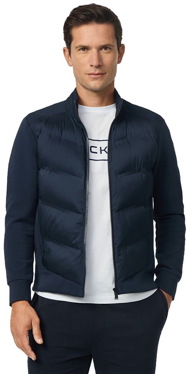 Hackett Sonic Hybrid Sweatshirt Met Rits Blauw L Man