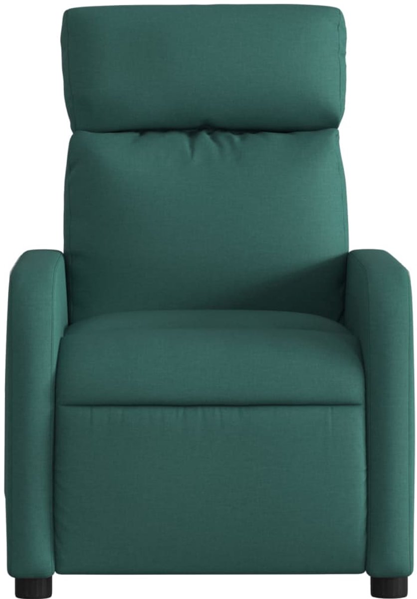 Afbeelding 3 van vidaXL Massagestoel Verstelbaar Stof Donkergroen