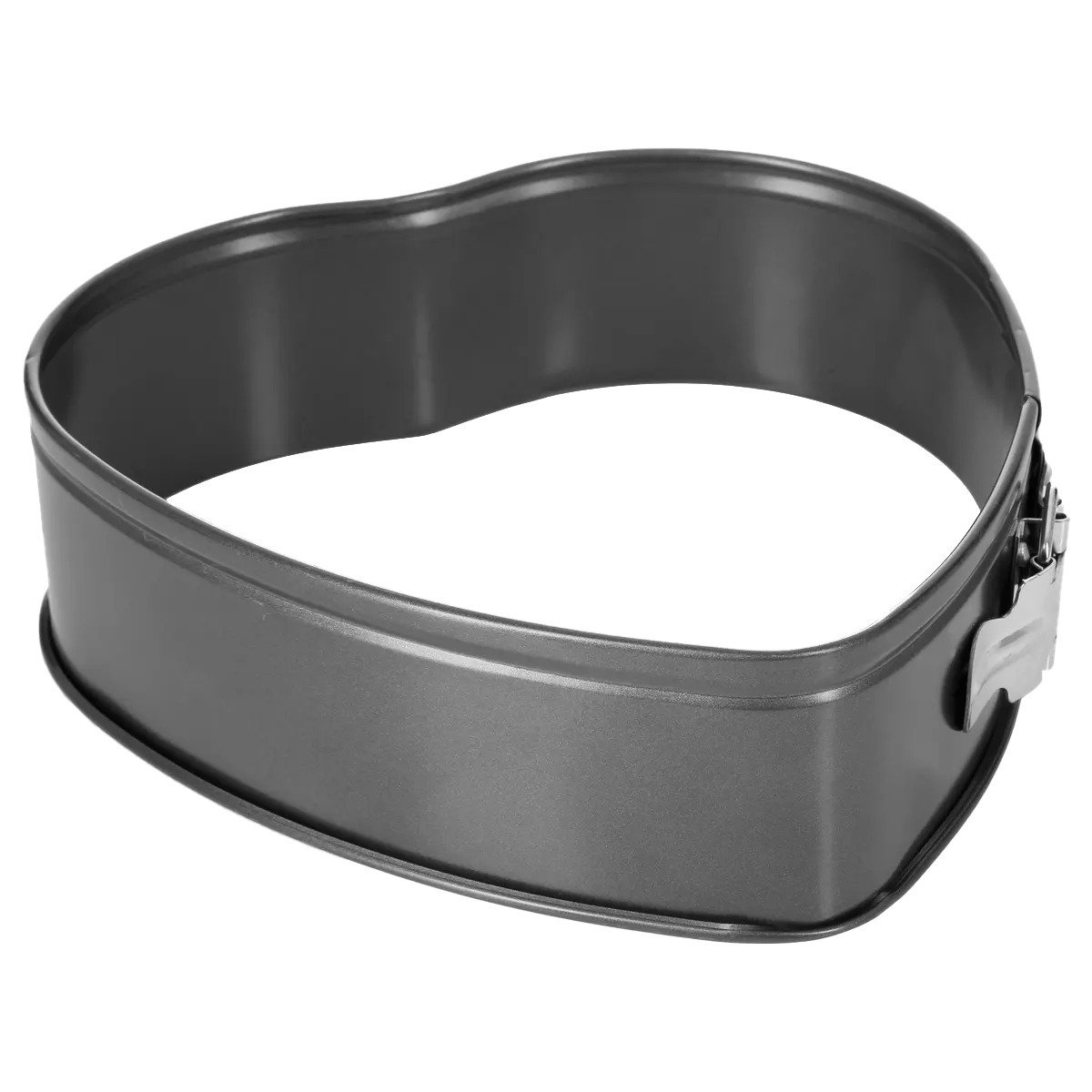 5five Taarten bakvorm/springvorm - metaal - zwart - 24 cm - hartvorm - taarten bakken – foto 6