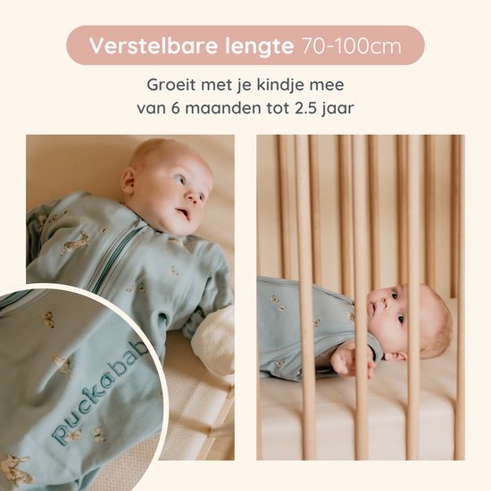 Puckababy Bag 4 Seasons slaapzak baby (6m-2.5j) - Bunnies - TOG 0.25-2.0 - 4 seizoenen van Puckababy — afbeelding 5