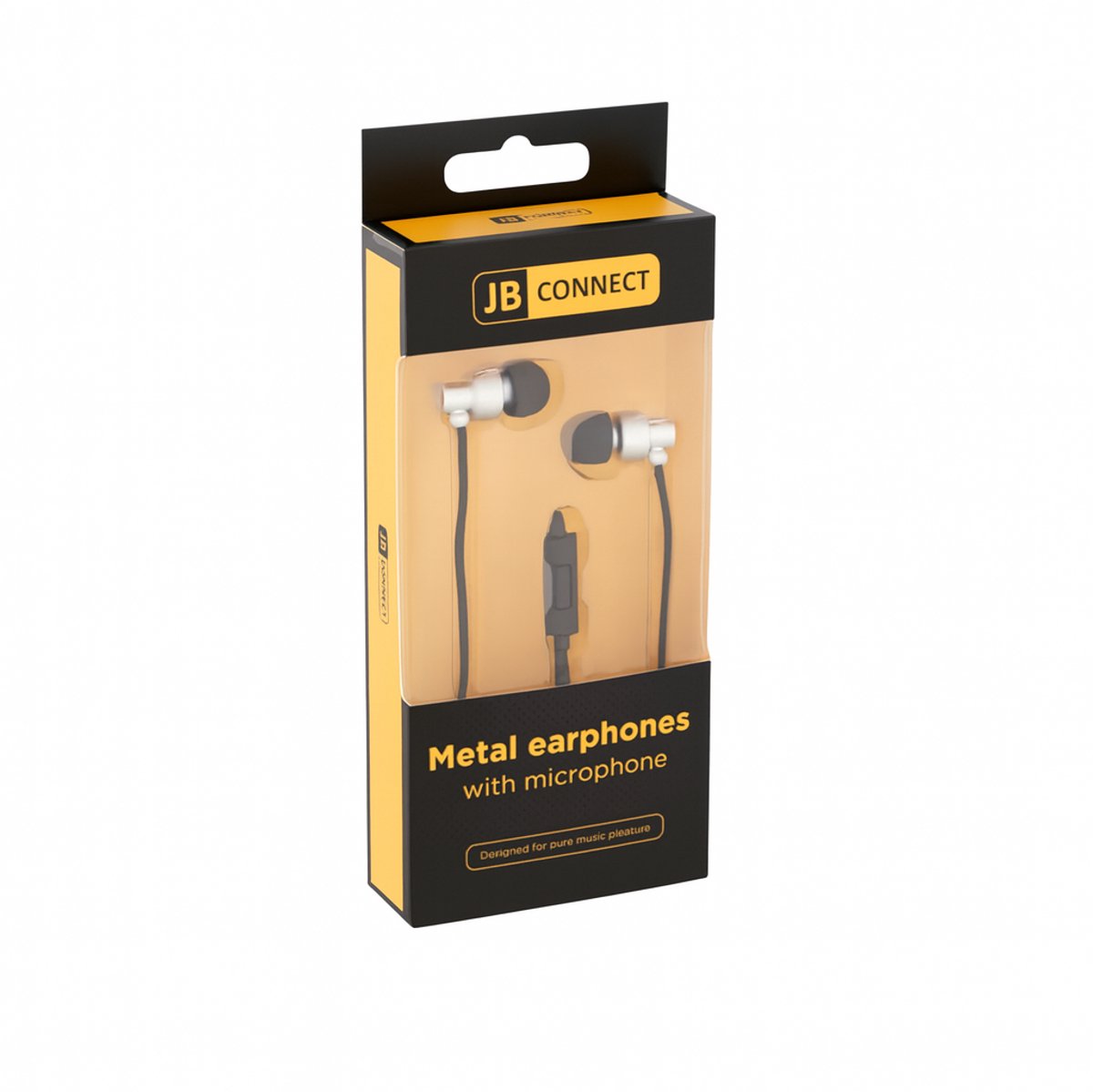 JB Connect - Metalen Oortjes met Microfoon - Zilver - Kabel