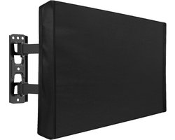 Waterdichte en stofdichte tv-beschermer - Buiten-tv-hoes - Geschikt Voor buiten-tv's - Past op de meeste tv-standaards - 600D dikke stof - 55-58 inch - Zwart