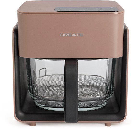 CREATE Glazen Airfryer 4,2L Mokka 1300W - CREATE - €109,95