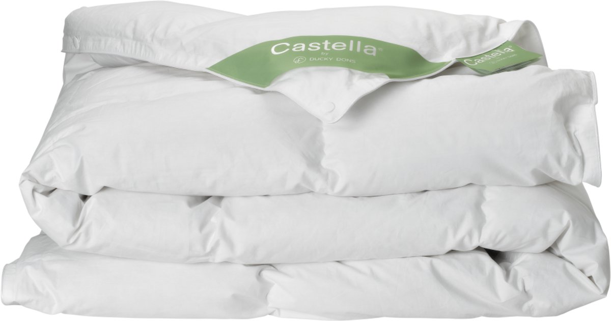 Castella Sirius All Year Dekbed | 260x220 cm - 90% Eendendons Lits-jumeaux XL Dekbed - Extra Lang - Enkel Dekbed voor alle Seizoenen - Anti-Huisstofmijt - Ventilerend & Absorberend