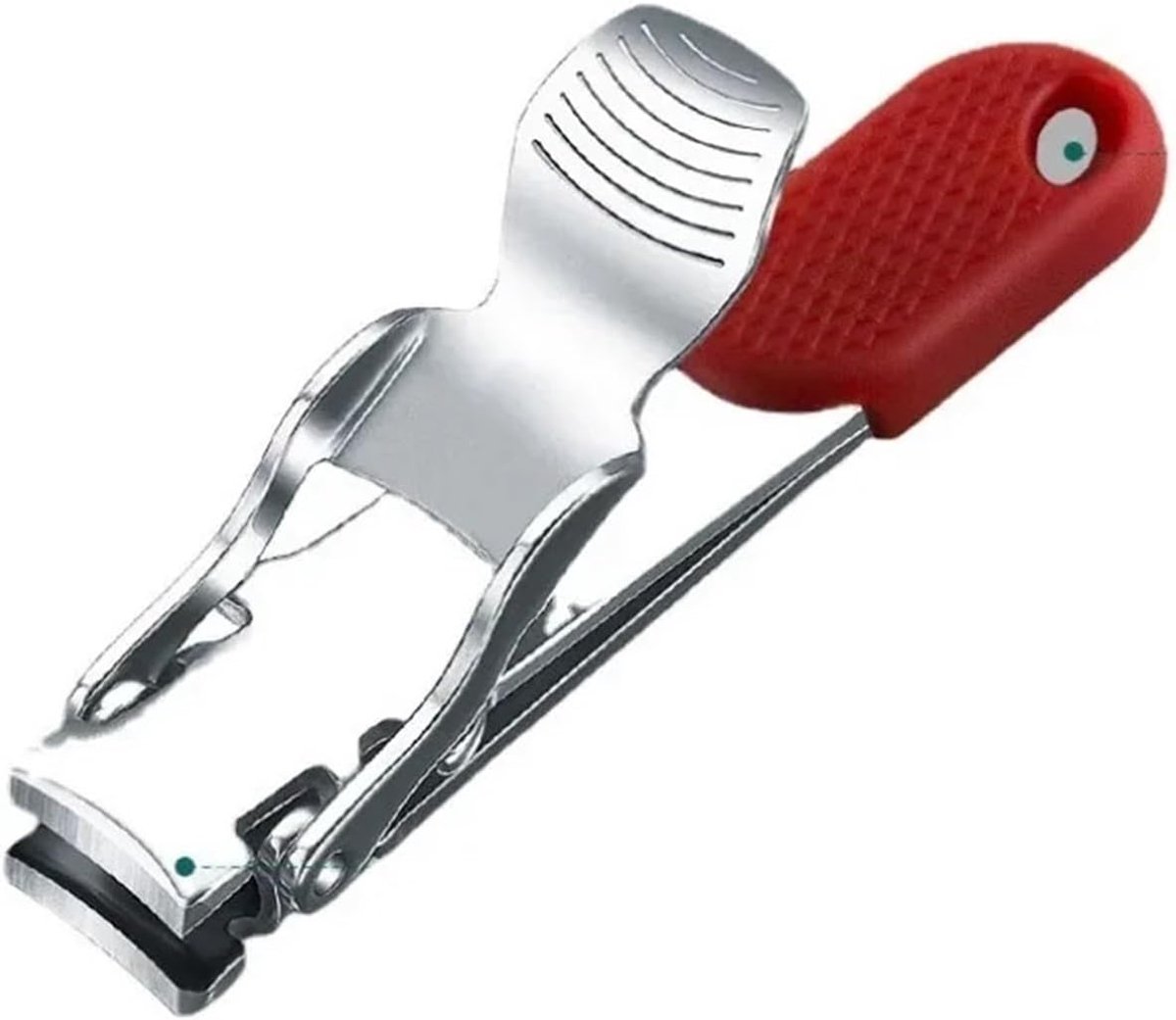 Nagelknipper (2 functies, nagelknipper, accessoire oogje), rood