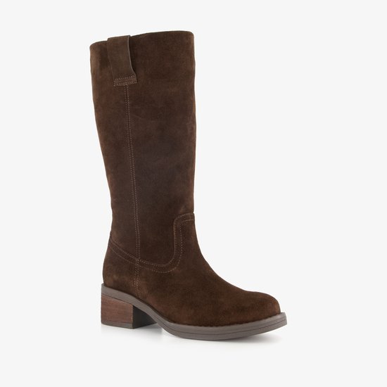 Harper suède dames laarzen chocolate - Bruin - Echt leer - Maat 41
