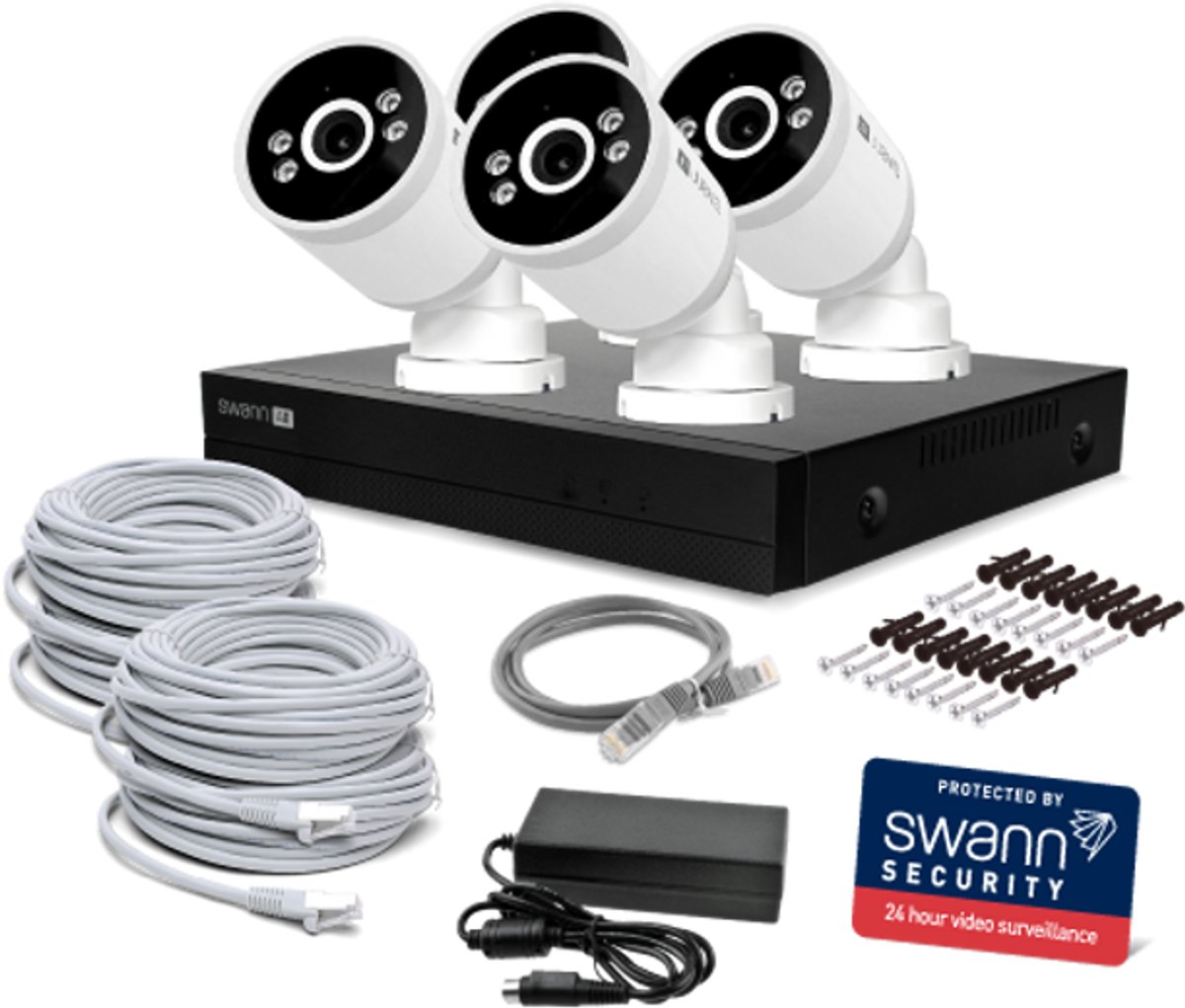 Swann AdvancedX Series - Beveiligingscamera's - 4 Camera's - cctv camerasysteem - 1TB - geen abonnementskosten - 4K Ultra HD - Spotlight Bullet IP Cameras – foto 2