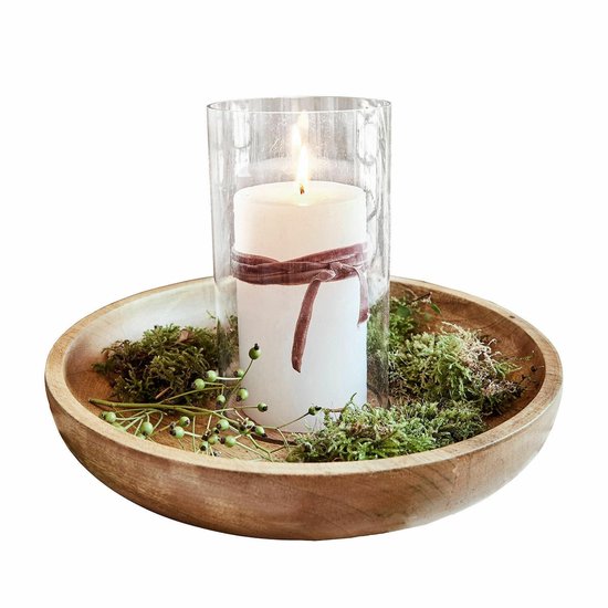 Plateau à bougies LOBERON Rocio marron