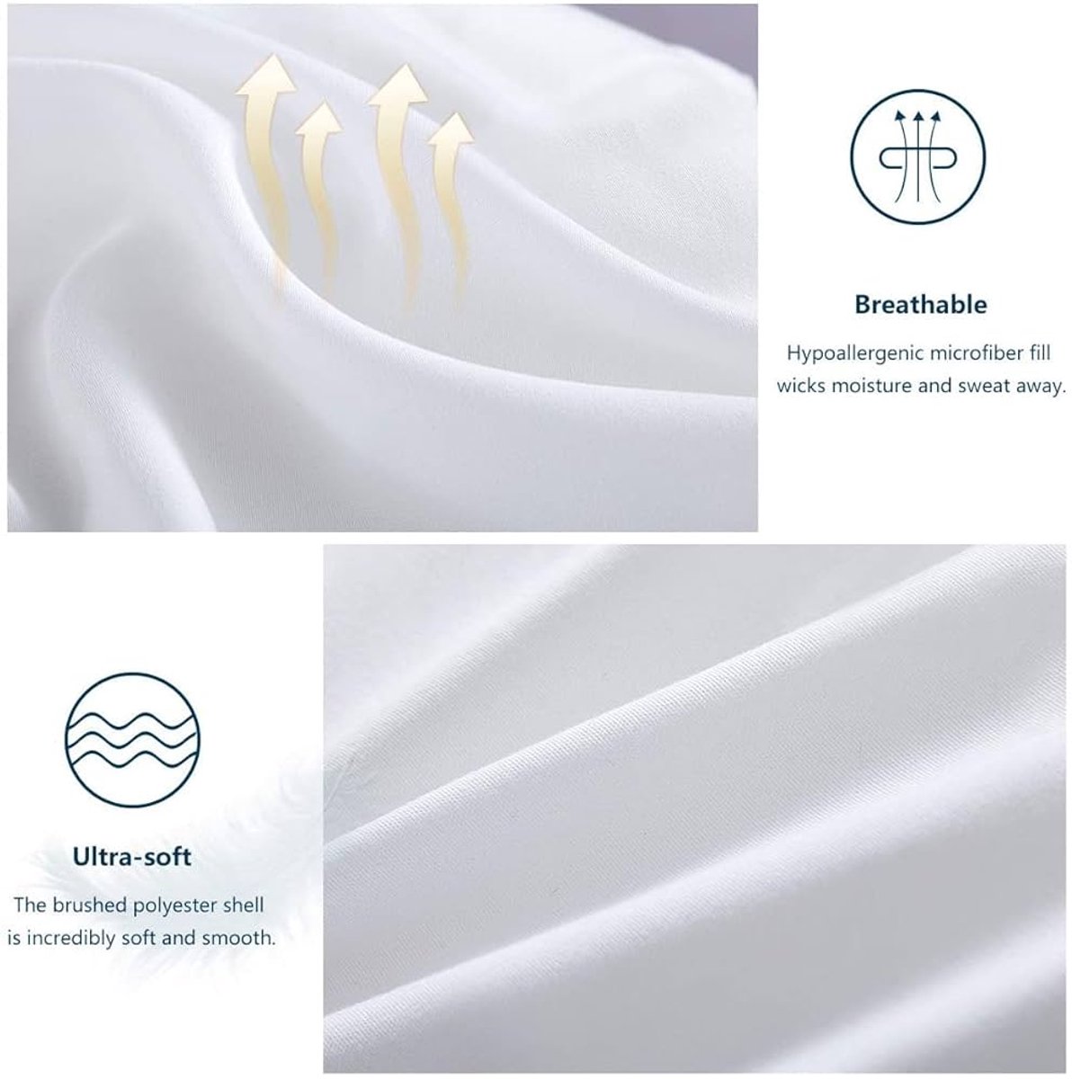 Image of 4 Seasons Dekbed - Ademend - Hypoallergeen - 1 stuk - Microvezel - 220x240cm