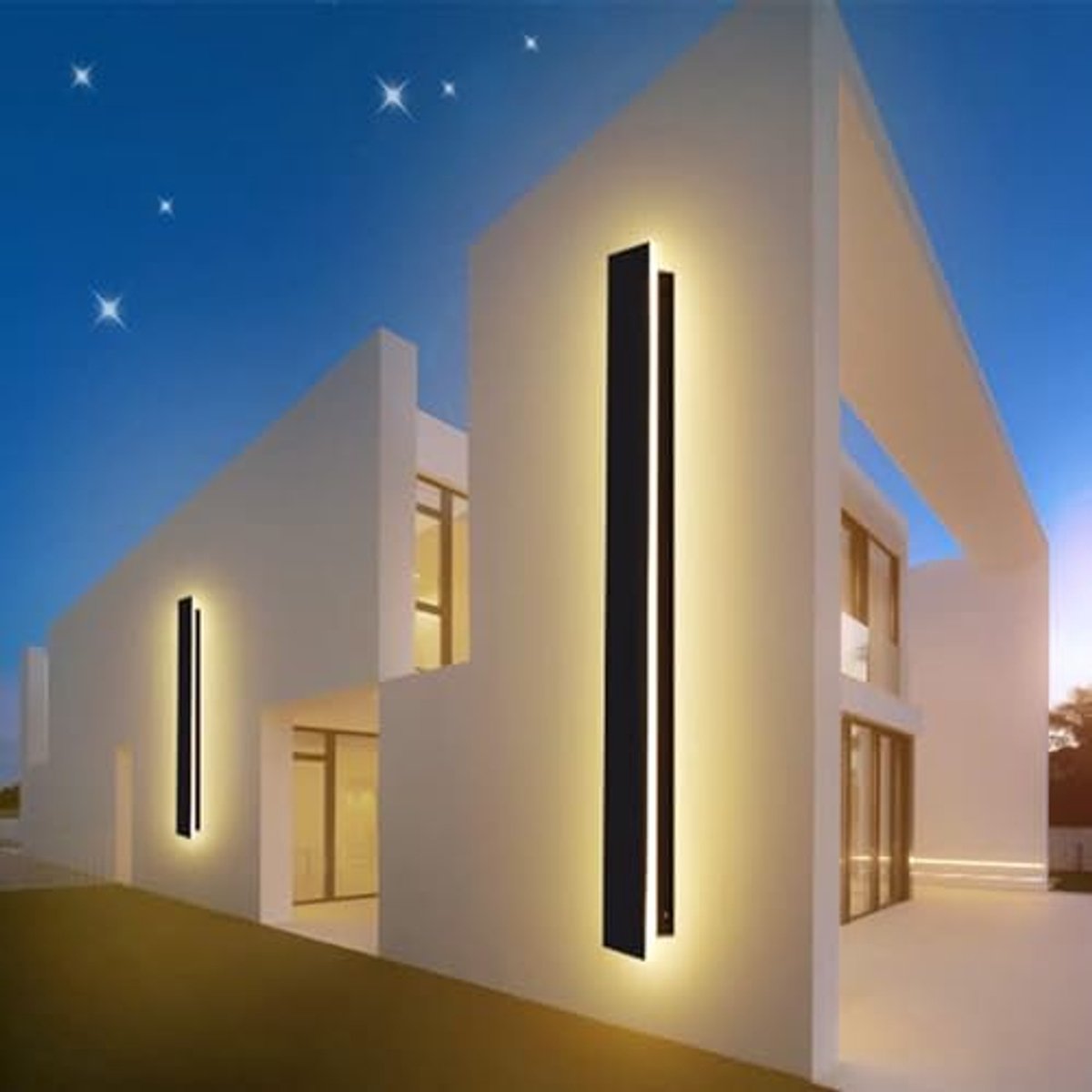 LED Wandlamp Buiten en Binnen - Waterdichte Moderne Wandverlichting voor Tuin en Vila, 24W, 100cm