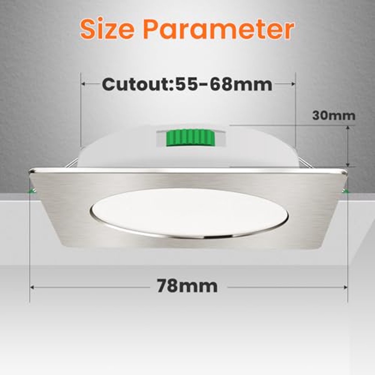 Dimbare LED Inbouwspot 4W 310 Lumen IP44 Verstelbare Kleurtemperatuur 3000K/4000K/6500K - Set van 6