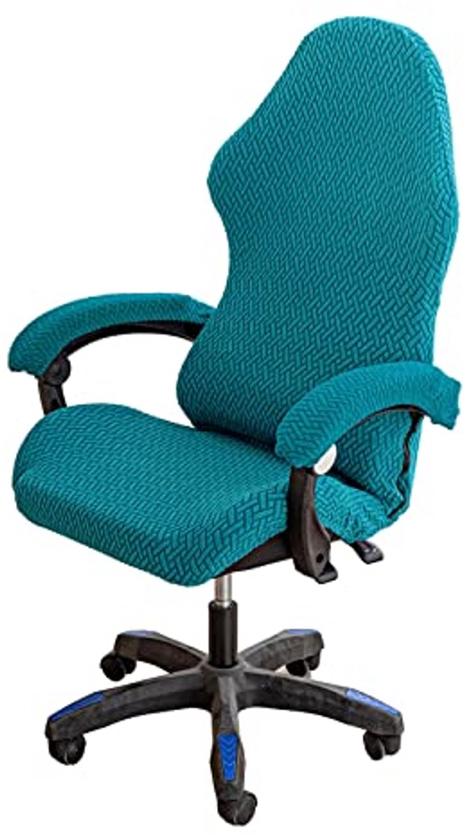 Ergonomische Draaibare Gaming Stoel Cover Set - Wasbare Hoes voor Bureaustoelen met Armsteunen